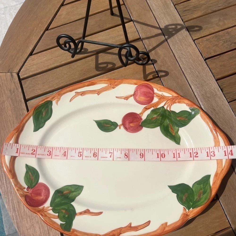 Franciscan Apple Serving Platter 14” Vtg 1960’s USA Earthenware Replacement